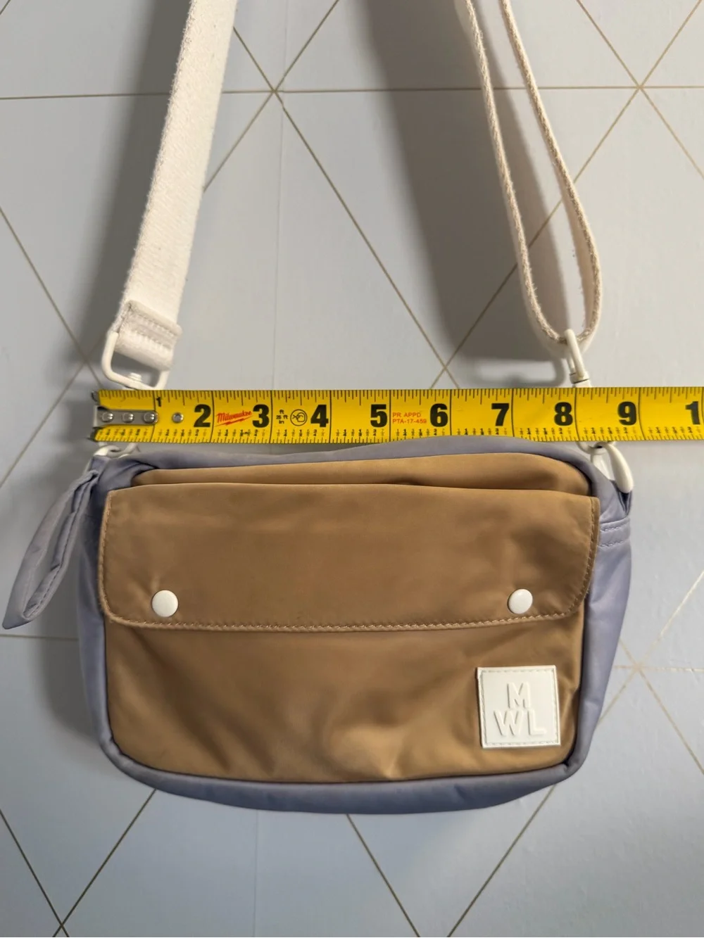 Madewell (Re)sourced Camera Bag Earthen Sand Multi Crossbody NC648 Colorblock